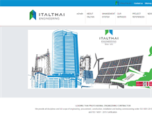 Tablet Screenshot of italthaiengineering.com